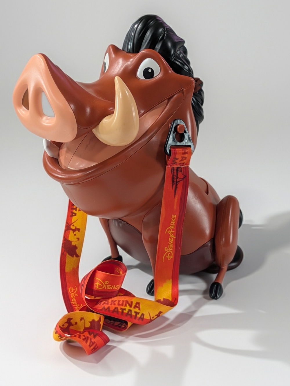 Disney Parks The Lion King Pumbaa Popcorn Bucket Bucket w/ Lanyard - Hakuna Mata